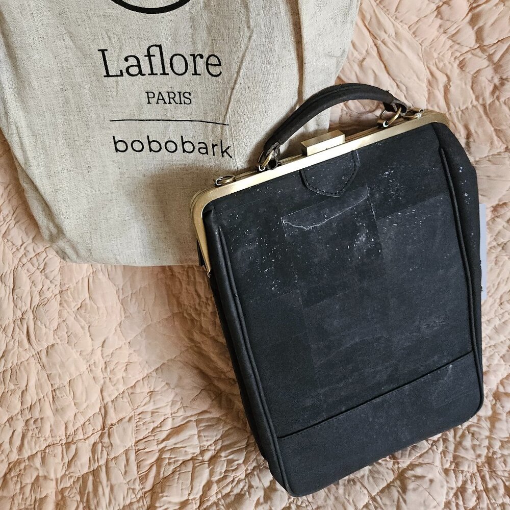 LAFLORE BOBOBARK BACKPACK PURSE, VEGAN, NWT